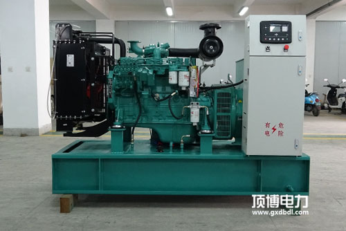 一臺(tái)750kW柴油發(fā)電機(jī)組工作小于100h，起動(dòng)排氣管有大量白煙